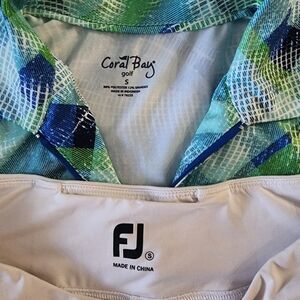 sporting outfit coral bay shirt and Fj skirt